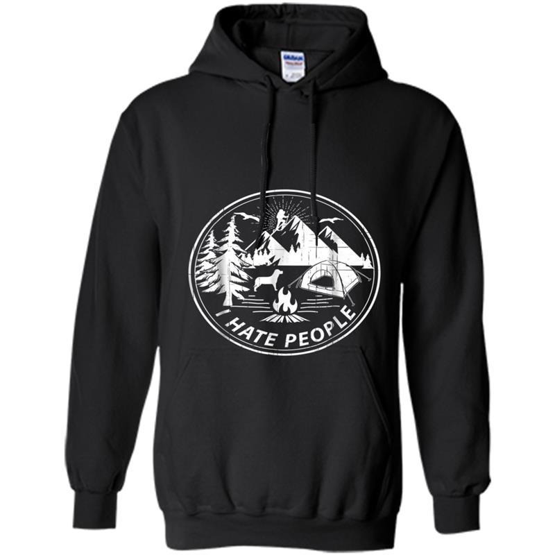 Awesome I Hate People  for Camping Lovers Hoodie-mt