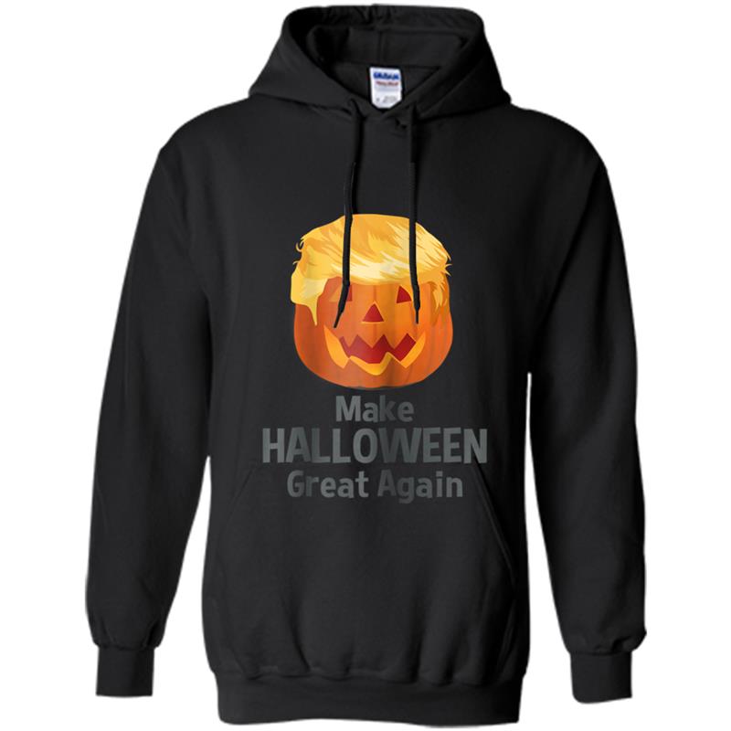 Awesome Make Halloween Great Again Funny Trumpkin Hoodie-mt