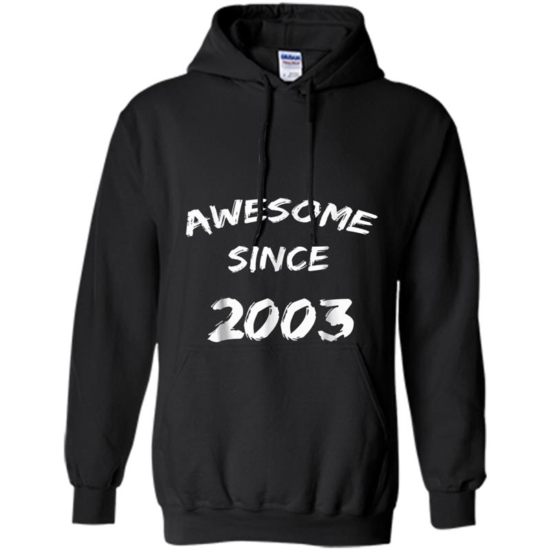 Awesome Since 2003  Funny 15th Birthday Gif Hoodie-mt