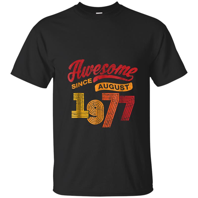 Awesome Since August 1977  Vintage 41st Birthday Tee T-shirt-mt