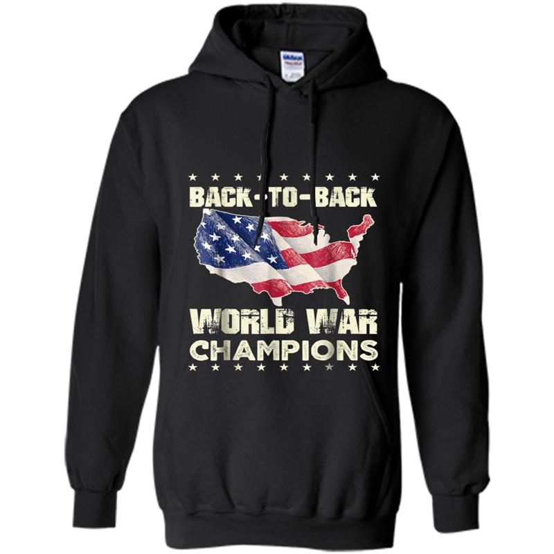 Back to Back World War Champions US Flag Vintage Hoodie-mt