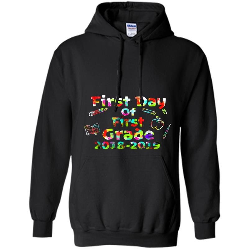 Back to School 2018 First Day First Grade Kid Cute Hoodie-mt