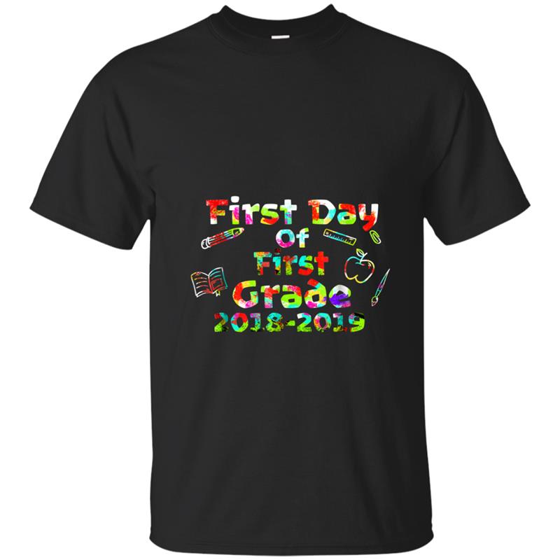 Back to School 2018 First Day First Grade Kid Cute T-shirt-mt