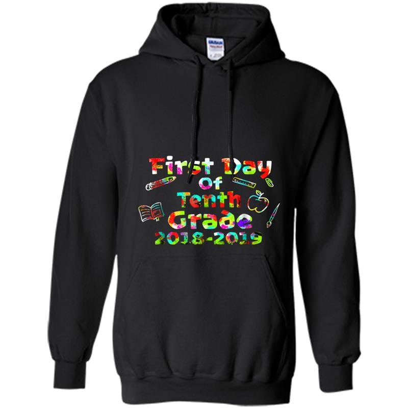 Back to School 2018 First Day Tenth Grade Kid Cute Hoodie-mt