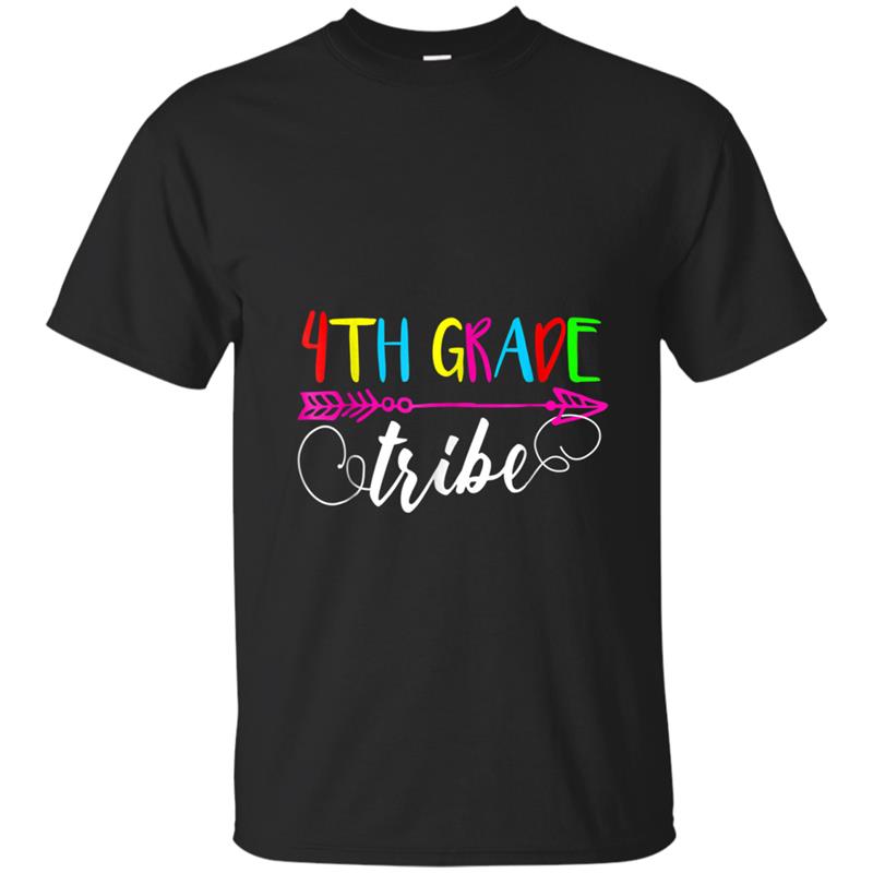 Back To School 4th Grade Tribe Gift Teachers, Stedent T-shirt-mt
