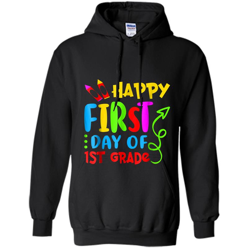 Back To School First Day Of 1st Grade  Teacher Gift Hoodie-mt