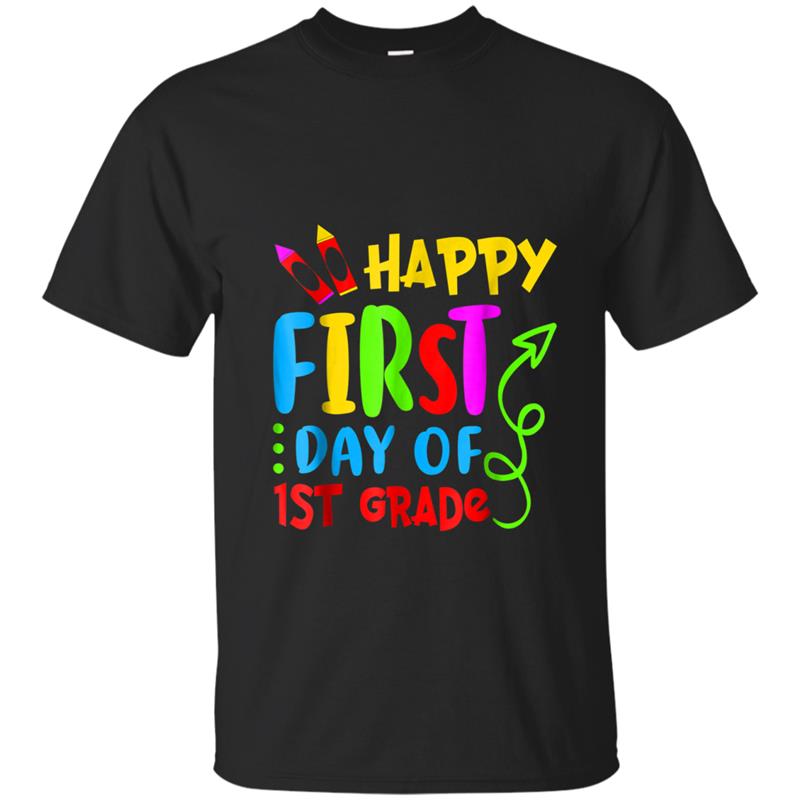 Back To School First Day Of 1st Grade  Teacher Gift T-shirt-mt