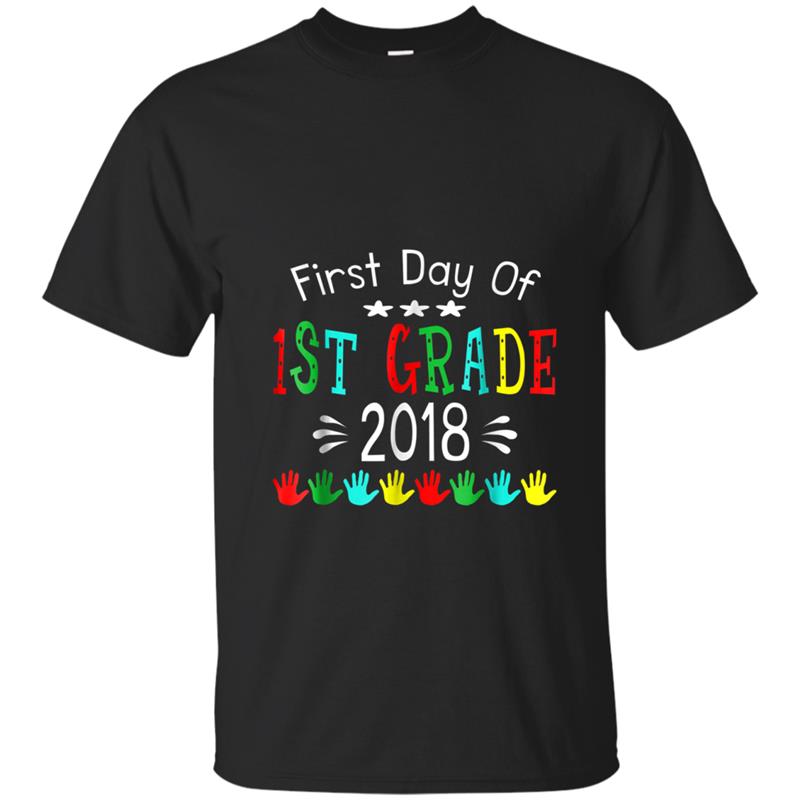 Back To School First Day Of 1st Grade  Teacher Student T-shirt-mt