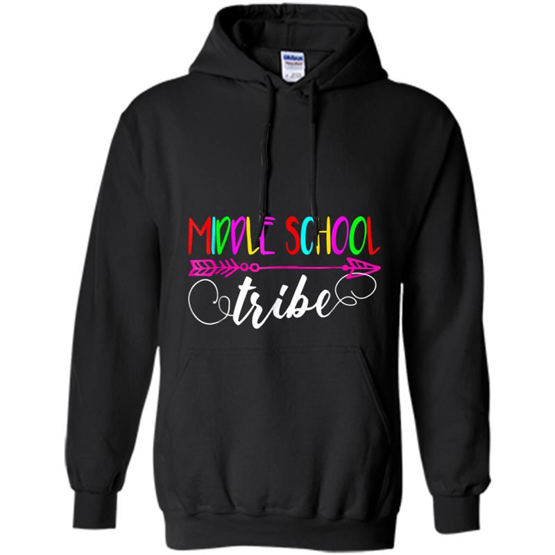 Back To School Middle School Tribe Teacher, Student Hoodie-mt