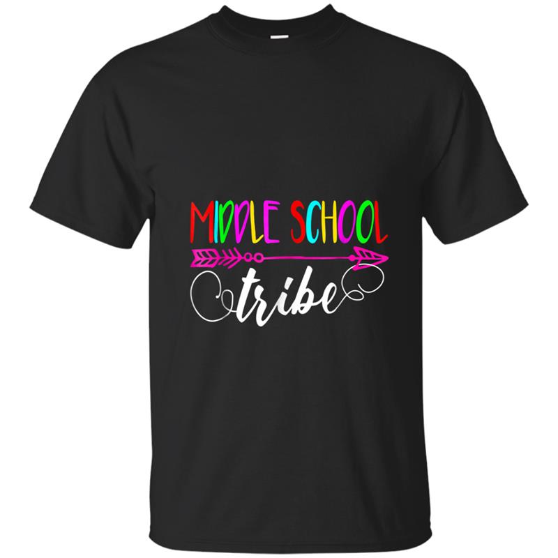 Back To School Middle School Tribe Teacher, Student T-shirt-mt