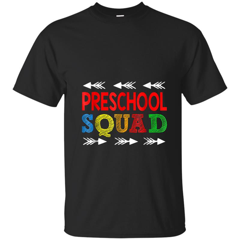 Back To School Preschool Squad Funny Teachers T-shirt-mt