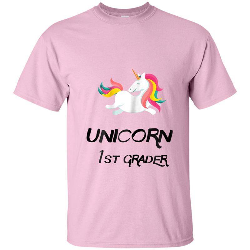 Back To School Unicorn Novelty  For 1st Grade Girls T-shirt-mt