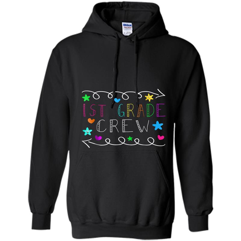 Back To School  1st Grade Crew Teacher Funny Kids Gift Hoodie-mt