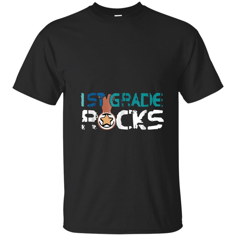 Back to school  1st grade rocks awesome T-shirt-mt