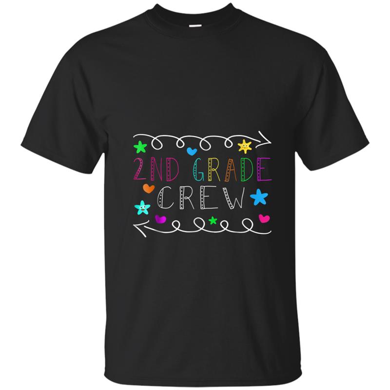 Back To School  2nd Grade Crew Teacher Funny Kids Gift T-shirt-mt