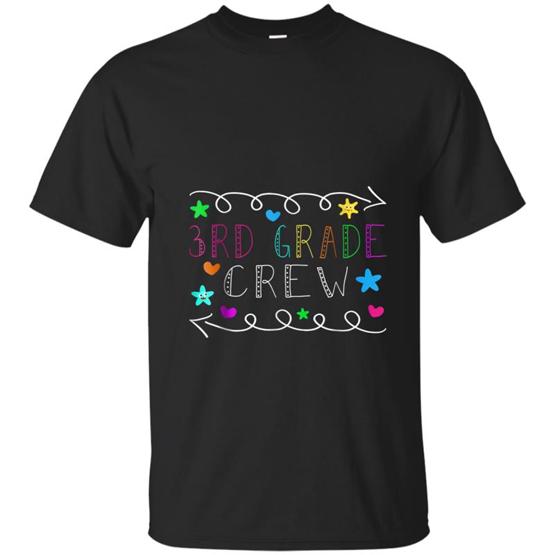 Back To School  3rd Grade Crew Teacher Funny Kids Gift T-shirt-mt