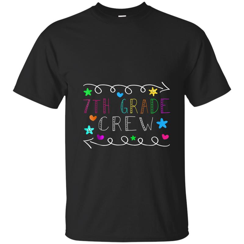 Back To School  7th Grade Crew Teacher Funny Kids Gift T-shirt-mt