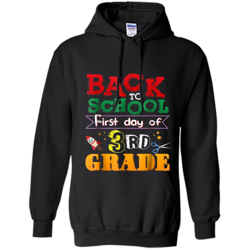 Back To School  First Day Of 3rd Grade Hoodie-mt