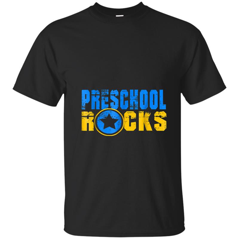 Back To School  First Preschool Funny Teacher Gift T-shirt-mt