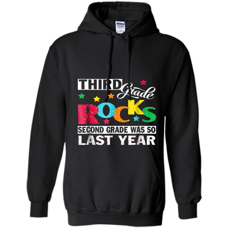 Back to School  for Kids & Teacher 3RD Grade Rocks Hoodie-mt