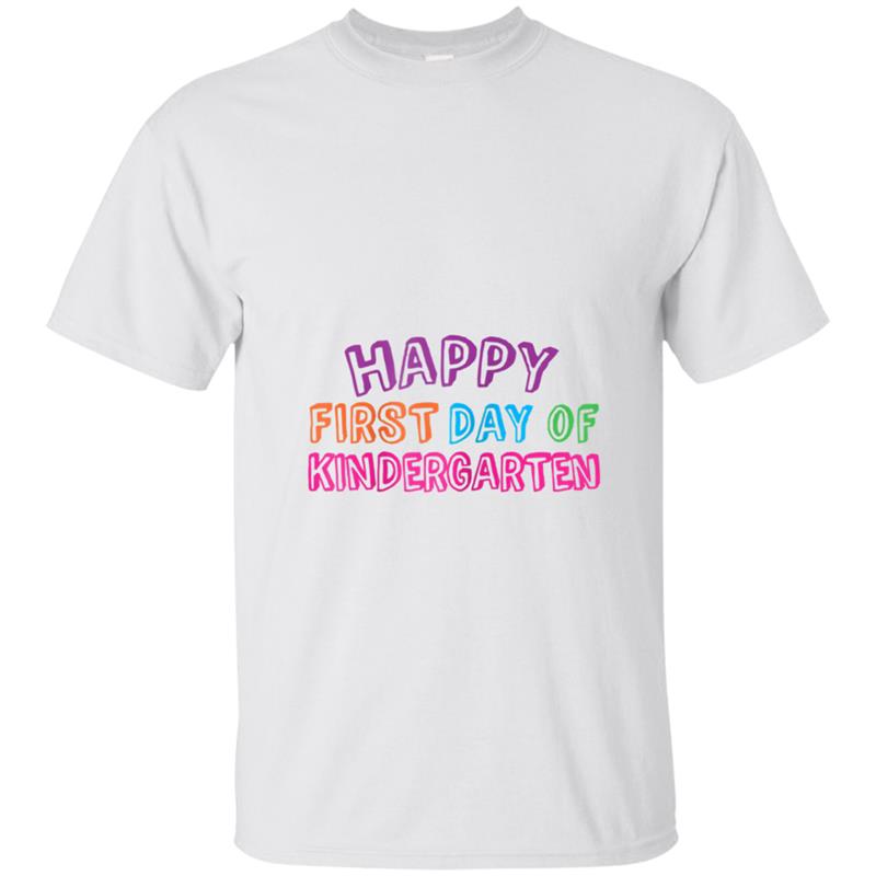 Back to School  Happy First Day of Kindergarten T-shirt-mt