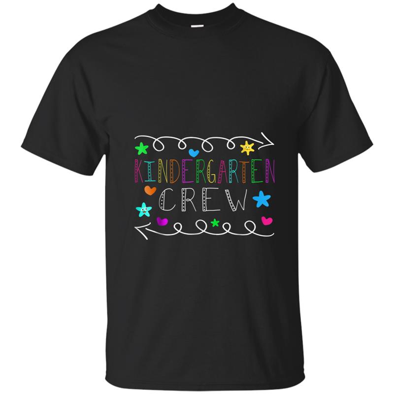 Back To School  Kindergarten Crew Teacher Funny Gift T-shirt-mt