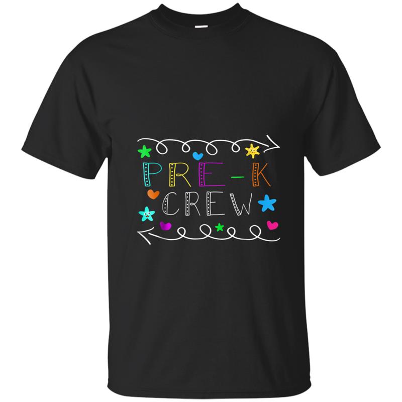 Back To School  Pre-K Crew Teacher Funny Kids Gift T-shirt-mt