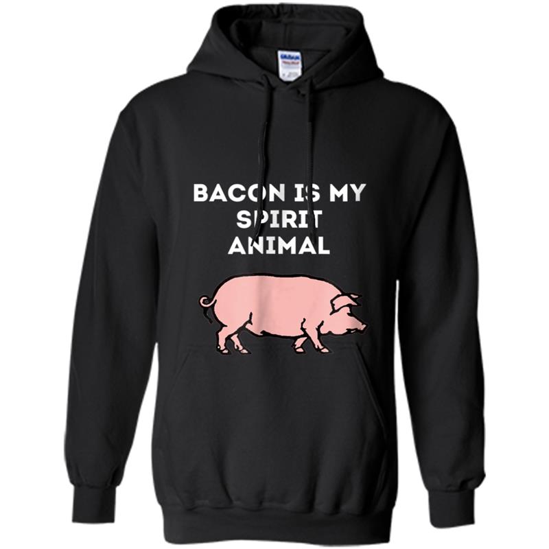 Bacon is my Spirit Animal Funny Pig Hoodie-mt