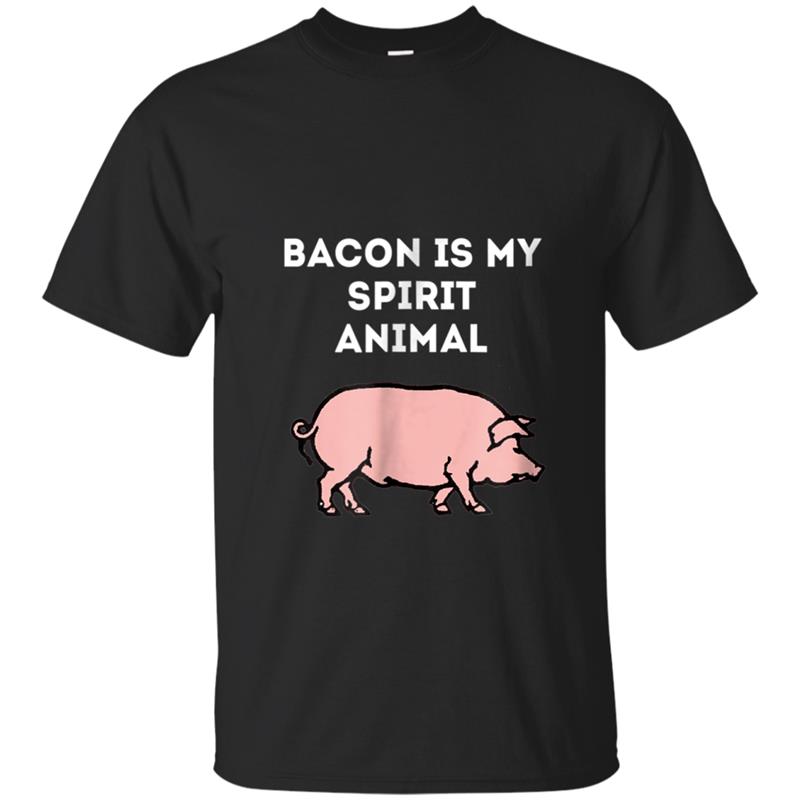 Bacon is my Spirit Animal Funny Pig T-shirt-mt