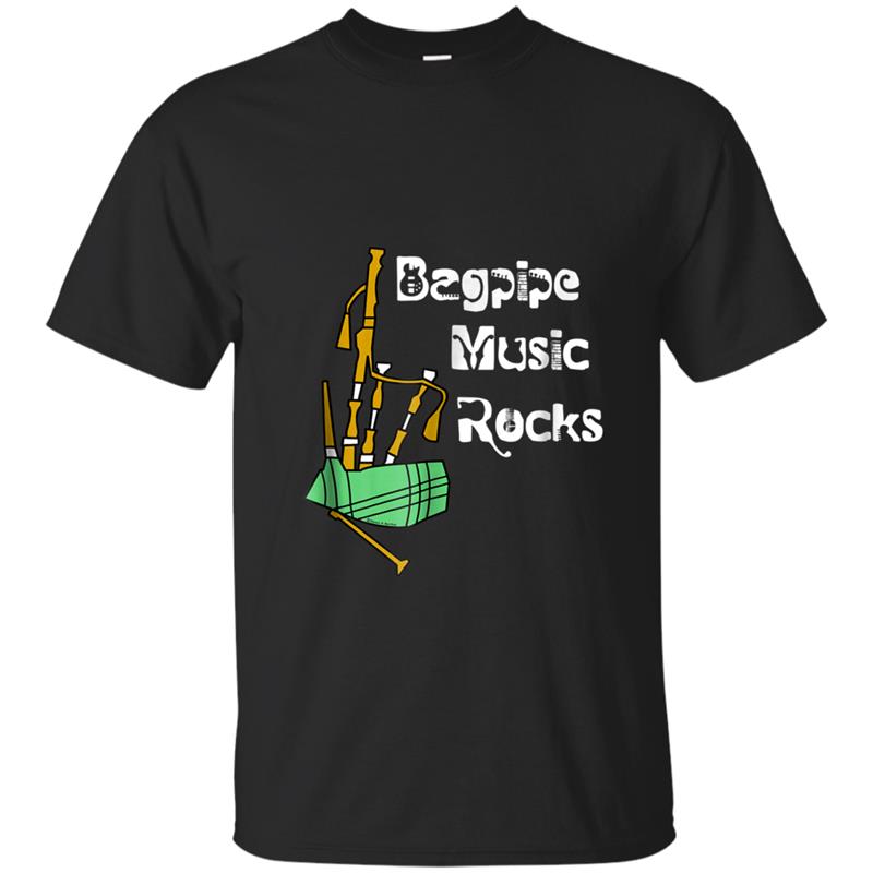 Bagpipe Music Rocks T-shirt-mt