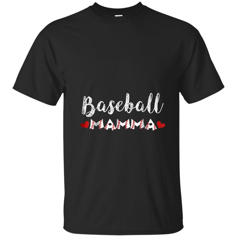 Baseball Mamma  Funny Proud Baseball Mamma Gift T-shirt-mt