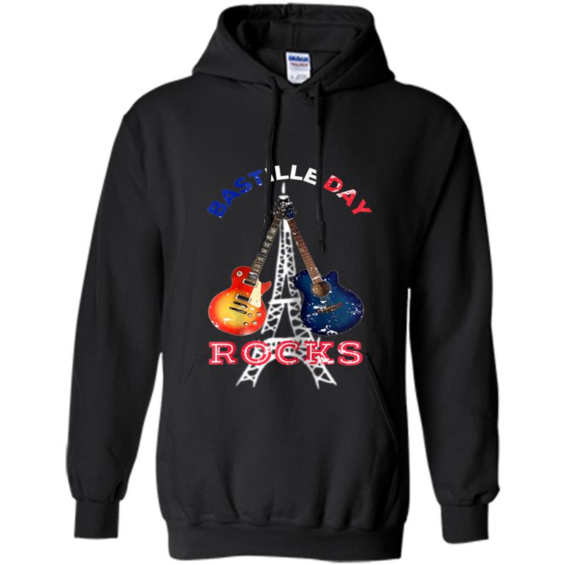 Bastille Day  Bastille Day Rocks Distressed Hoodie-mt