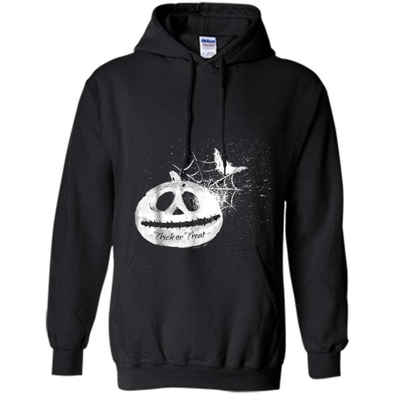 Bat Spiderweb Pumpkin Trick Treat Halloween Theme Hoodie-mt