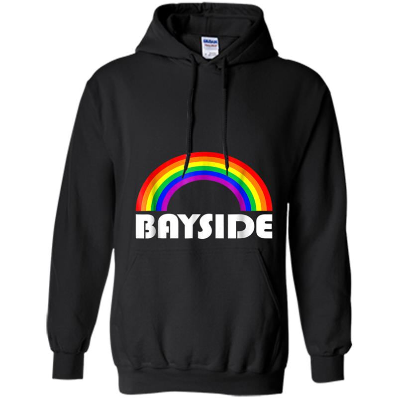 Bayside Rainbow Gay LGBT LGBTQ Flag Bayside Hoodie-mt