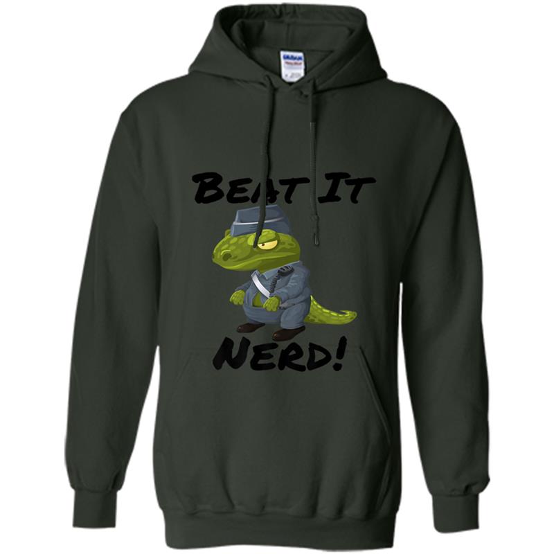 Beat it Nerd Dinosaur Premium Hoodie-mt