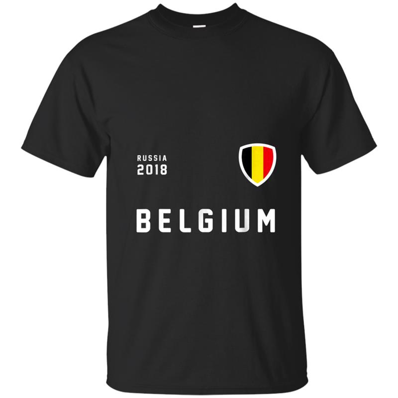 Belgium football soccer  jersey crest  Russia  2018 T-shirt-mt