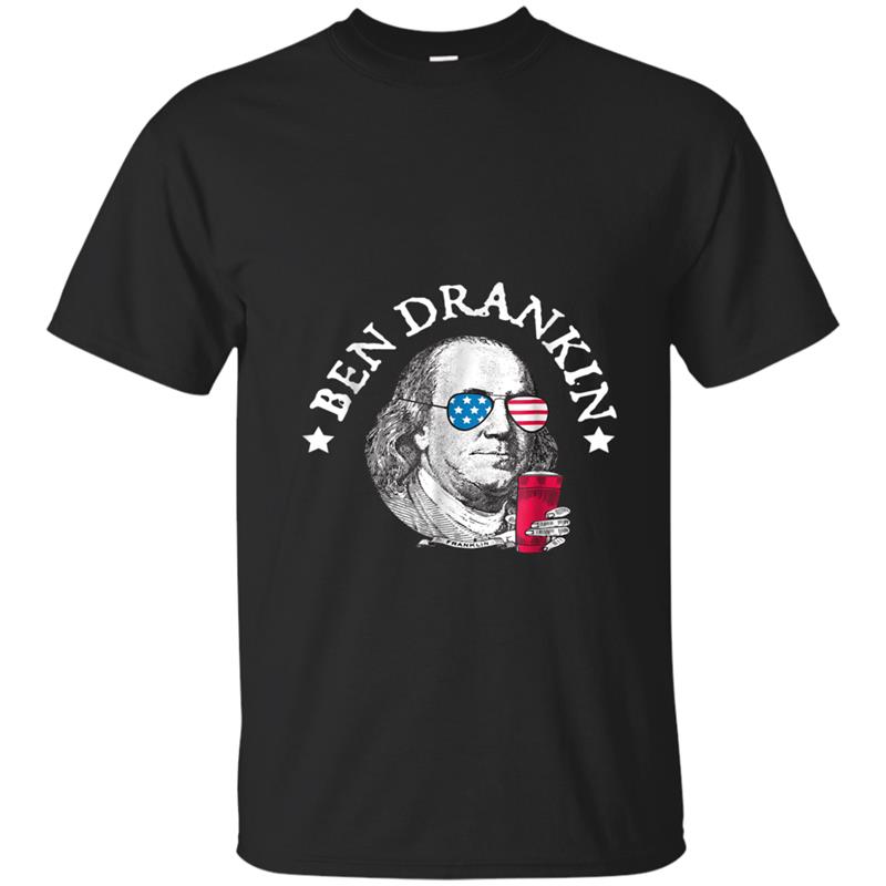 Ben Drankin  Funny Red White Blue Gift for July 4th T-shirt-mt