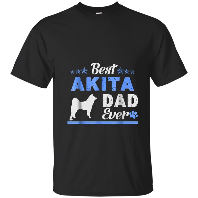 Best Akita Dad Ever   Akita father T-shirt-mt