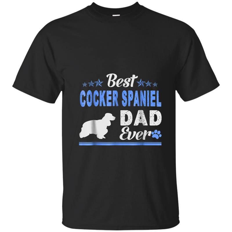 Best Cocker Spaniel Dad Ever   Cocker Spaniel papa T-shirt-mt