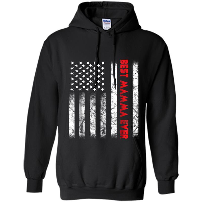Best Mamma Ever American Flag  Gifts For Mamma Hoodie-mt