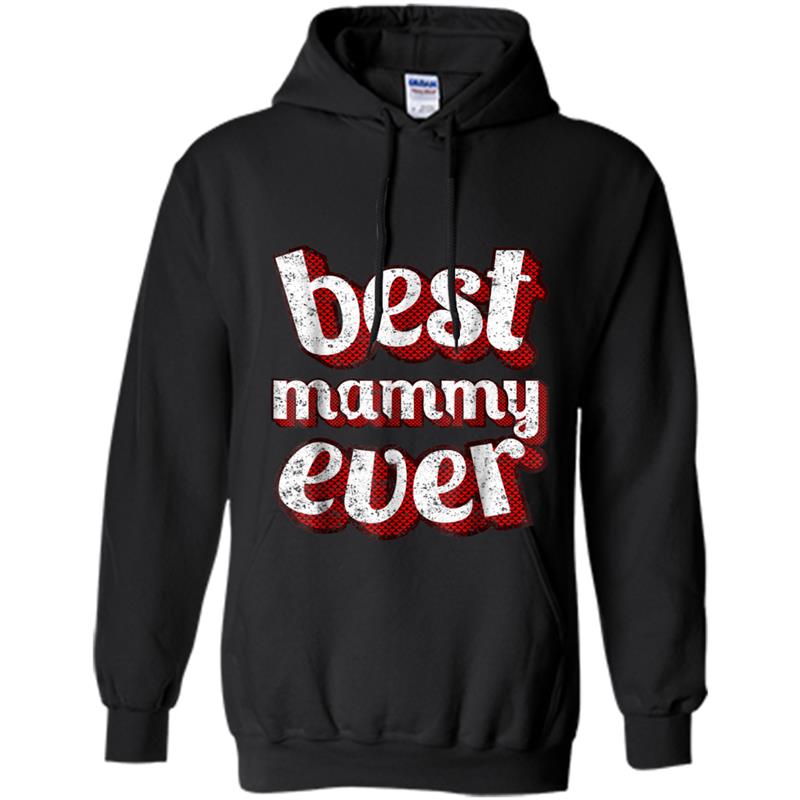 Best Mammy Ever Heart Pattern Letters Graphic Mother Hoodie-mt