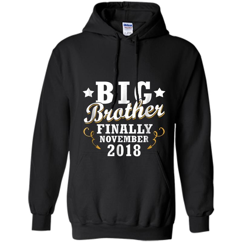 Big Brother Finally November 2018 Baby Toddler Boys Hoodie-mt