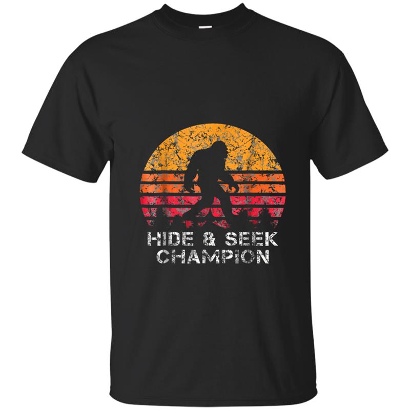 Bigfoot Is Real  Hide And Seek World Champion T-shirt-mt