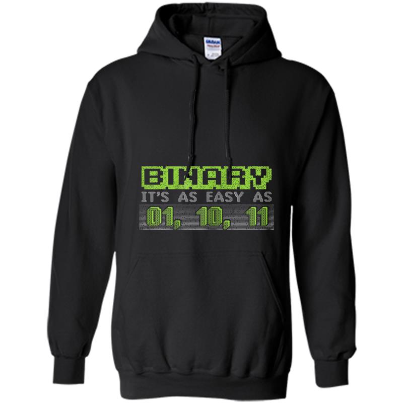 Binary - It's as easy a 01, 10, 11 - Hoodie-mt