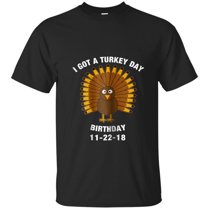 Birthday on Thanksgiving 11-22   for Kids T-shirt-mt