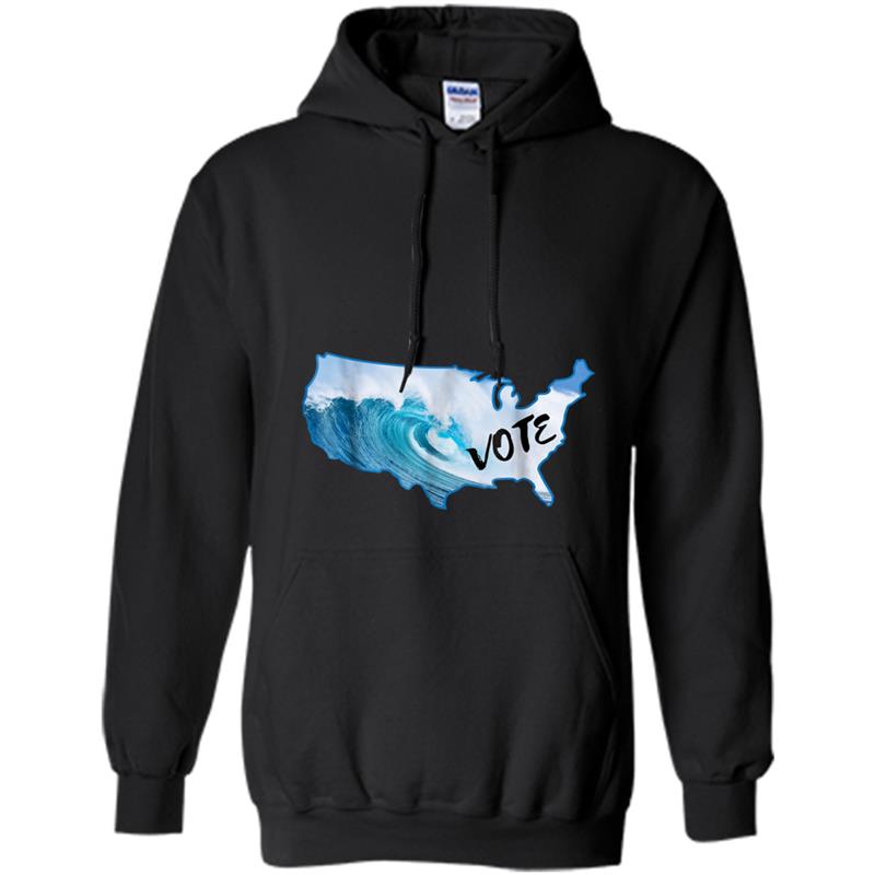 Blue Wave 2018 Midterm Election Vote Democrat Hoodie-mt