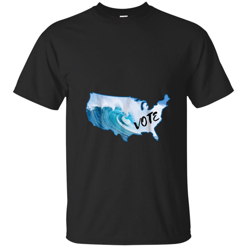 Blue Wave 2018 Midterm Election Vote Democrat T-shirt-mt