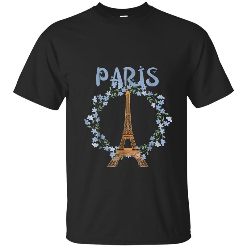 Bonjour Paris France Eiffel Tower T-shirt-mt