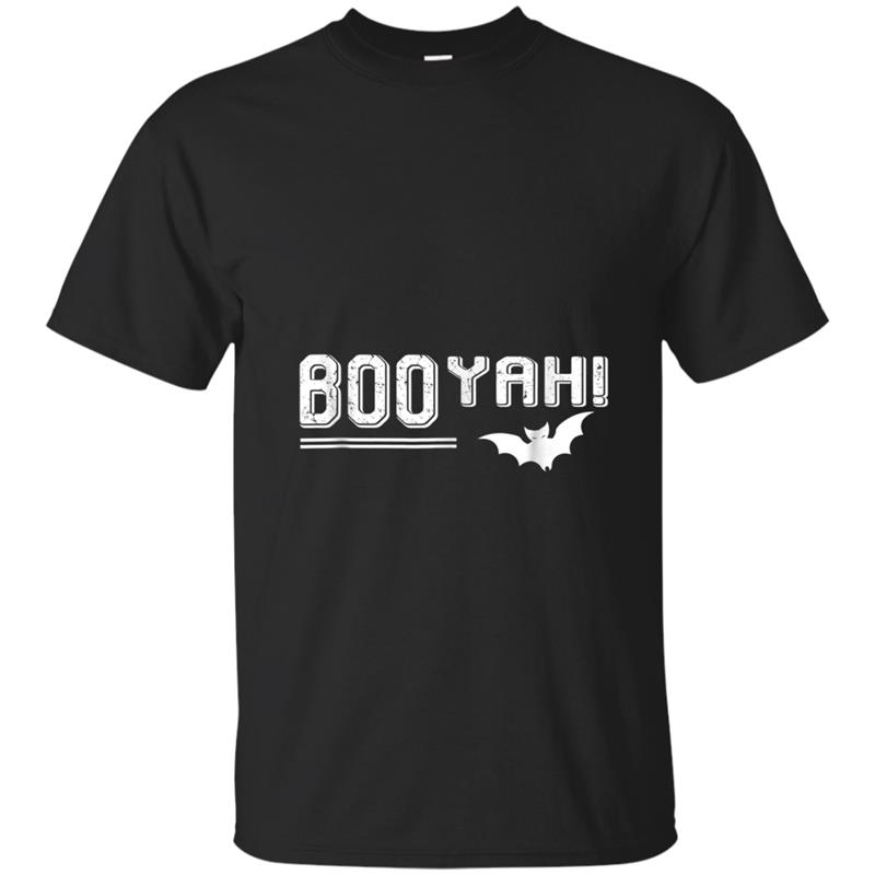 BOOYAH! Funny Bat Halloween  Happy Halloween T-shirt-mt