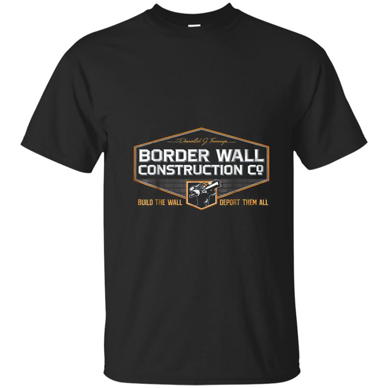 Border Wall Construction Co. Patriotic T-shirt-mt